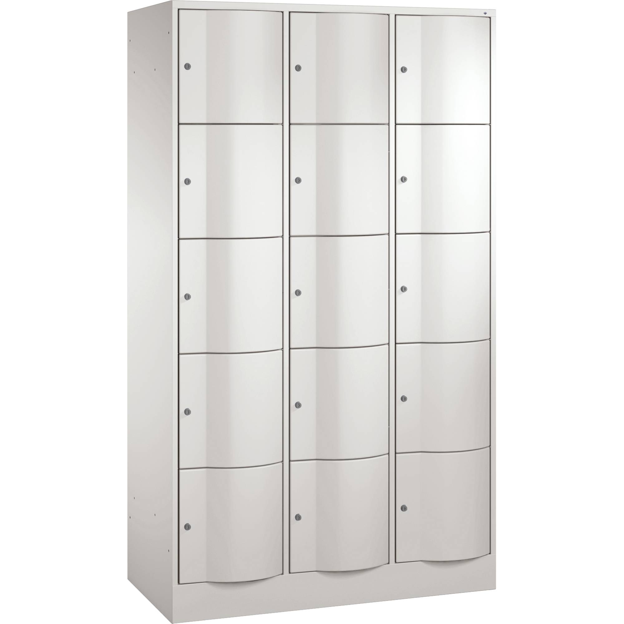 C+P Schließf.schrank 8570372S10007 15Fächer 1950x1150x540mm lgr/lgr