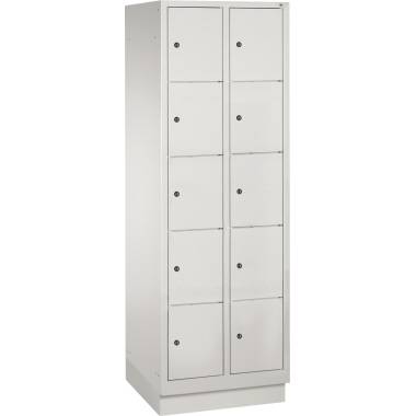 C+P Fächerschrank 8020205S10000 m. Sockel 10Fächer lgr/lgr
