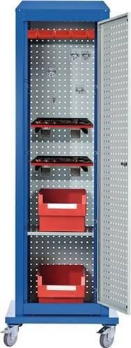 Werkzeugcenter Tool Tower H2145xB700xT700mm 5 Lochplatten,1 Boden,1 Tür mobil