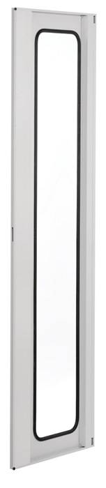 Vertikalschrank H1950xB1000xT600mm grau 2Ausz.3Fächer Schubl.1x175mm Sichtf.-Tür