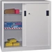 Schiebetürenschrank H1000xB1000xT500mm lichtgrau 2Fbd.Vollblechtüren Schiebetürenschrank H1000xB1000xT500mm lichtgrau 2Fbd.Vollblechtüren