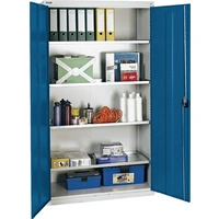 Werkzeug-/Beistellschrank H1800xB1000xT500mm 4Bd.lichtgrau/enzianblau STUMPF Werkzeug-/Beistellschrank H1800xB1000xT500mm 4Bd.lichtgrau/enzianblau STUMPF