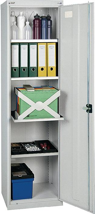 Werkzeug-/Beistellschrank H1800xB500xT500mm 4Bd.lichtgrau/lichtgrau STUMPF