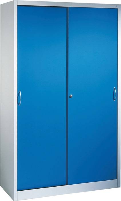 Schiebetürenschrank H1950xB1200xT500mm lichtgrau 4 Fbd.C+P