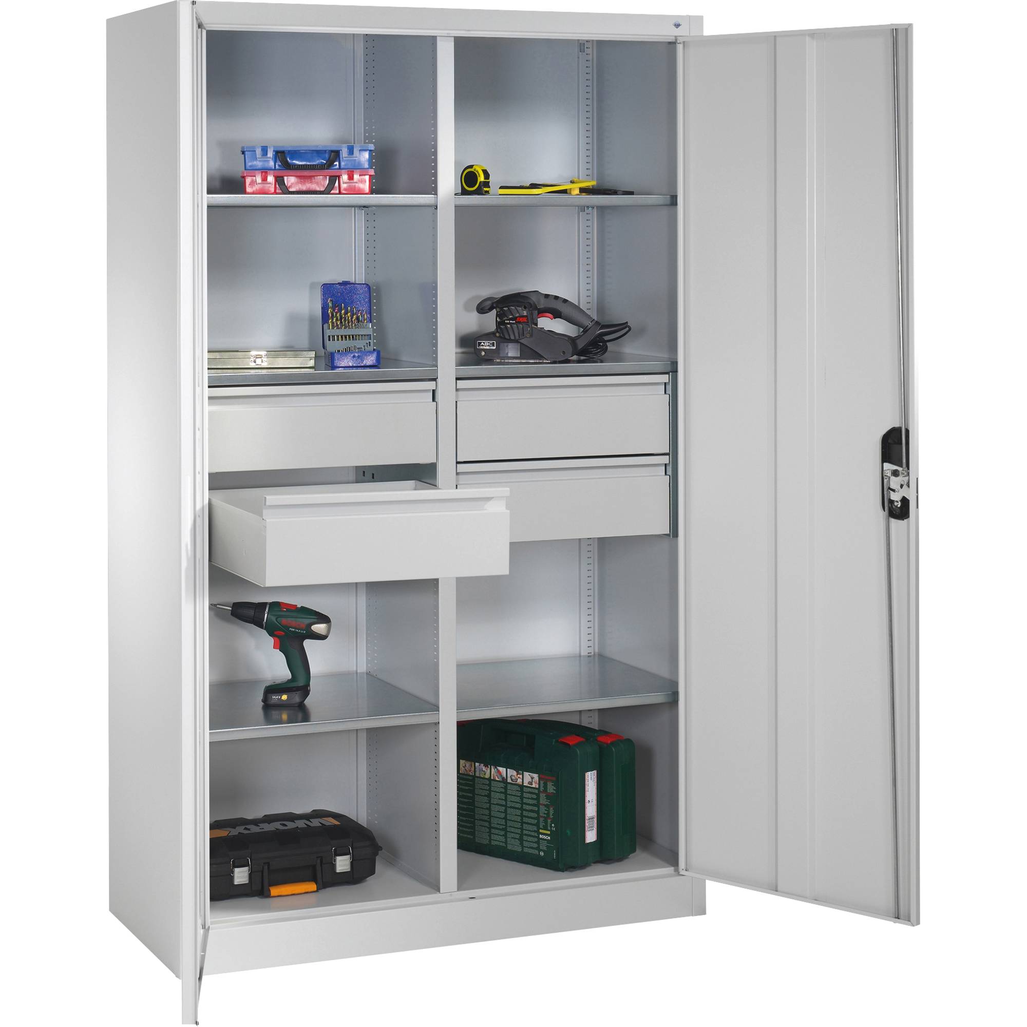 C+P Werkzeugschrank 89313042S10035 6Bd. 4Sch. 1950x1200x500mm lgr/lgr