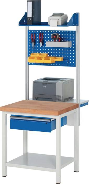 Systemstützen f.Werkbänke n.nachrüstbar f.Tisch-B.2000mm Anz.Stützen 2 RAU