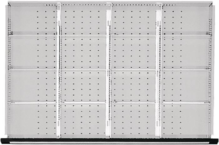 Unterteilungsmaterial Front-H.60mm 3 Längs-/12 Quertrennwände f.Schrank-B.1060mm