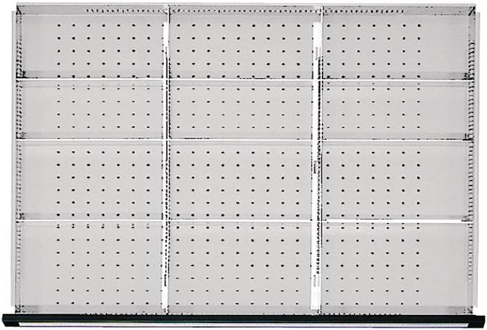 Unterteilungsmaterial Front-H.60mm 2 Längs-/9 Quertrennwände f.Schrank-B.1060mm