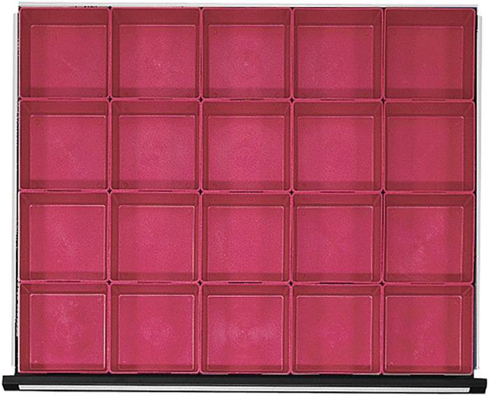 Unterteilungsmaterial Front-H.90-120mm 20 Einsatzkästen f.Schrank-B.910mm PROMAT
