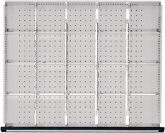 Unterteilungsmaterial Front-H.60mm 4 Längs-/ 15 Quertrennwände f.Schrank-B.910mm
