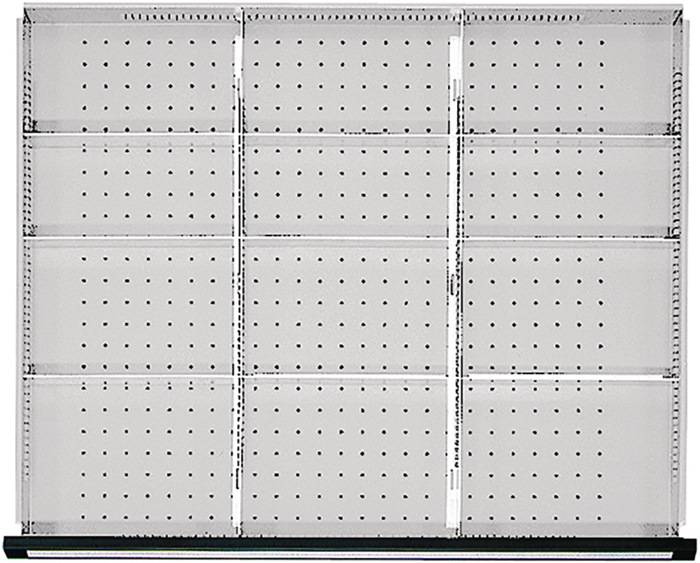 Unterteilungsmaterial Front-H.60mm 2 Längs-/9 Quertrennwände f.Schrank-B.910mm
