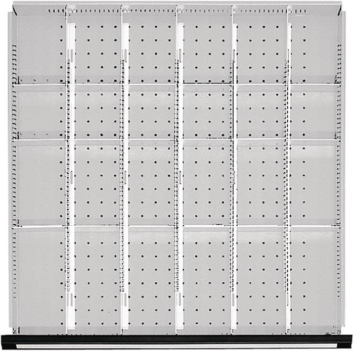 Unterteilungsmaterial Front-H.60mm 4 Längs-/18 Quertrennwände f.Schrank-B.760mm