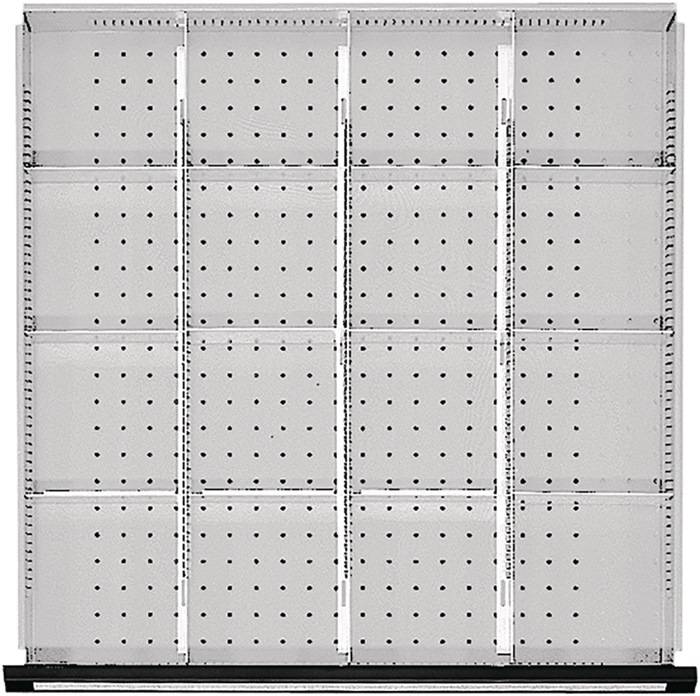 Unterteilungsmaterial Front-H.60mm 3 Längs-/12 Quertrennwände f.Schrank-B.760mm