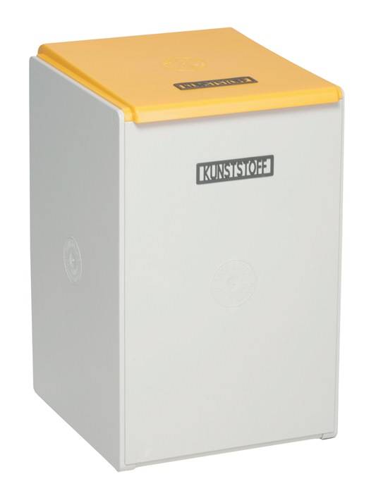 Wertstoffsammler 3x60l H570xB1060xT405mm lichtgrau stationär VAR