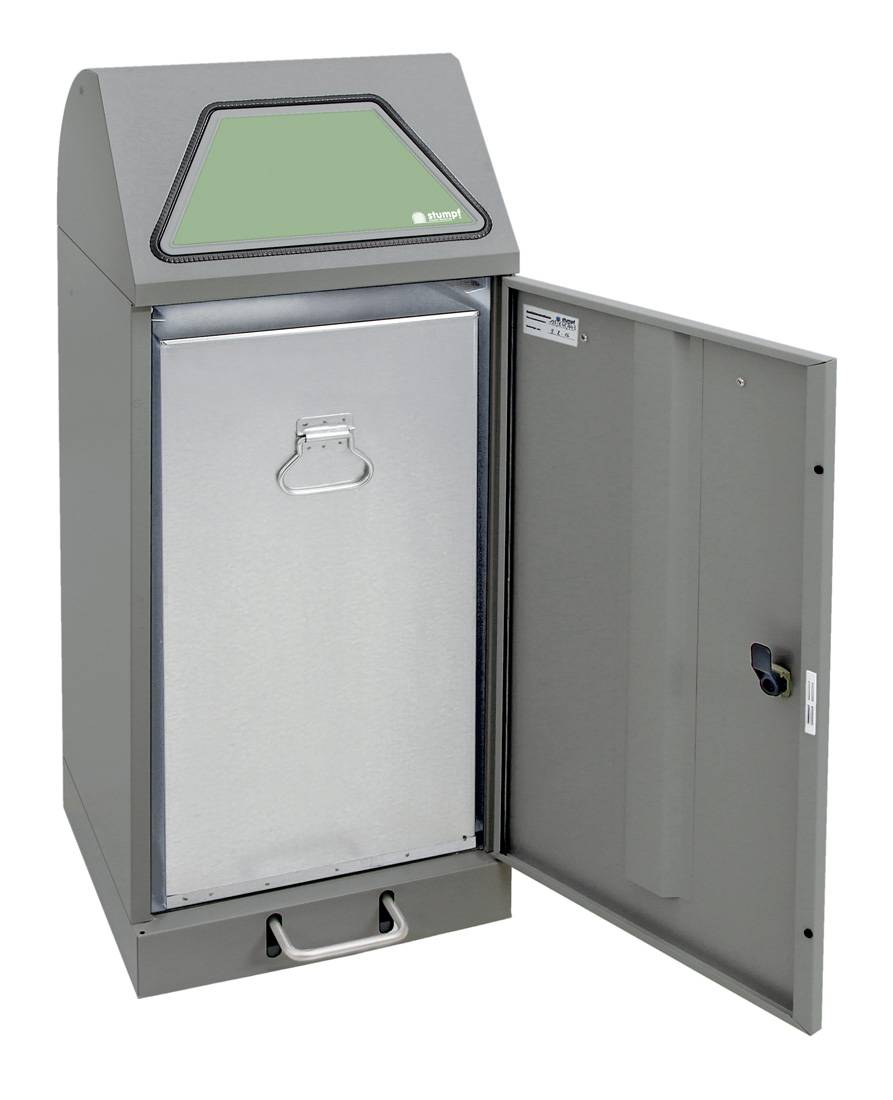 Abfalltrennung Modul-Vario 75 graualu-struktur, verzinkt. Innenbehälter, 75 Lite