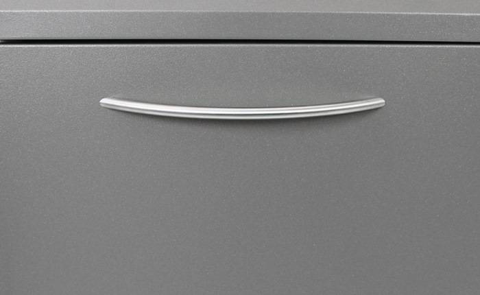 Wertstoffsammler 60l H900xB400xT380mm graualu verz.Einsatz o.Trethebel STUMPF