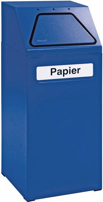 Wertstoffsammler 65l H970xB400xT380mm blau/blau stationär STUMPF