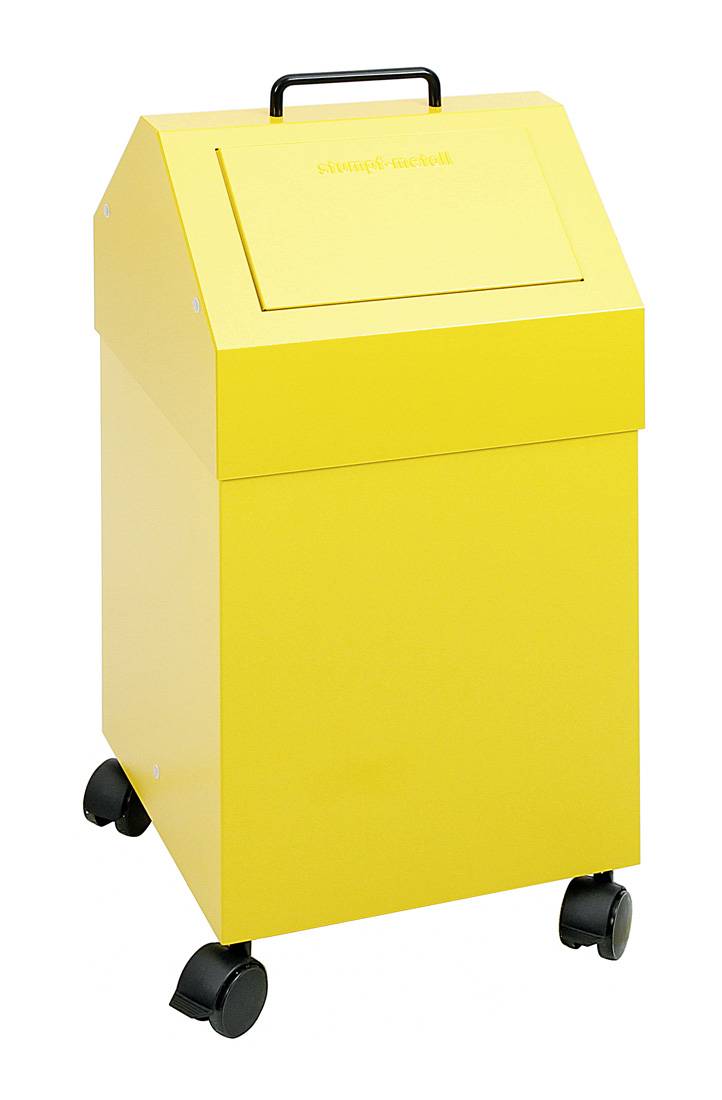 Abfalltrennung 45, stationär, RAL 1003/1003, 45 Ltr.