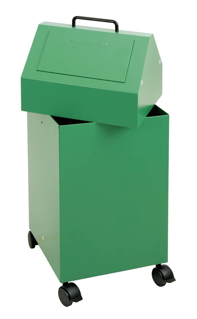 Abfalltrennung 45, stationär, RAL 6024/6024, 45 Ltr.