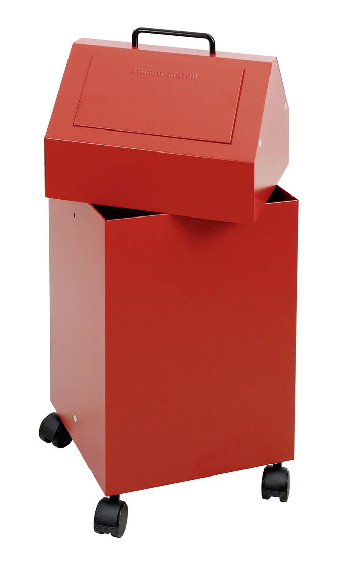 Abfalltrennung 45, stationär, RAL 3000/3000, 45 Ltr.