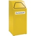 Wertstoffsammler 65l H970xB400xT380mm signalgelb/signalgelb stationär STUMPF Wertstoffsammler 65l H970xB400xT380mm signalgelb/signalgelb stationär STUMPF