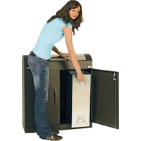 Wertstoffsammler H975xB1100xT320mm Inh.4x45l lichtgrau Klappen farbig STUMPF Wertstoffsammler H975xB1100xT320mm Inh.4x45l lichtgrau Klappen farbig STUMPF