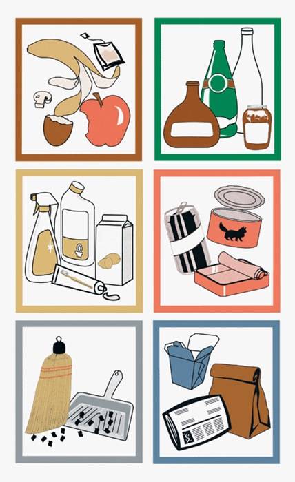 Piktogramme f.Wertstoffsammler Ku.H180xB160mm STUMPF