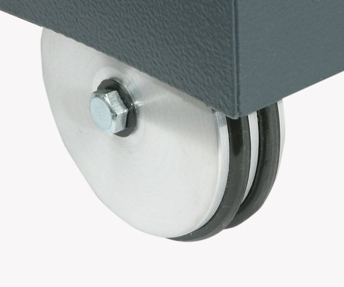 Wertstoffsammler 60l H790xB380xT320mm anthrazitgrau,signalgelb fahrbar