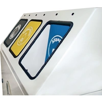 Wertstoffsammler 3x30l H920xB580xT380mm lichtgrau verzinkter Eins.STUMPF Wertstoffsammler 3x30l H920xB580xT380mm lichtgrau verzinkter Eins.STUMPF