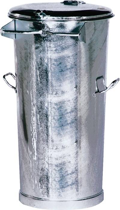 Mülleimer 110l Stahlbl.TZN o.Bügel