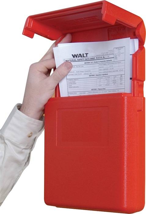 Dokumentenbox B260xH318mm DIN A4 hoch Öffnung ob rot