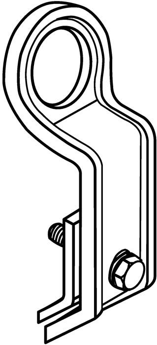 Kranaufhängung 2610 f.Toilettenboxen f.Leertransport SÄBU