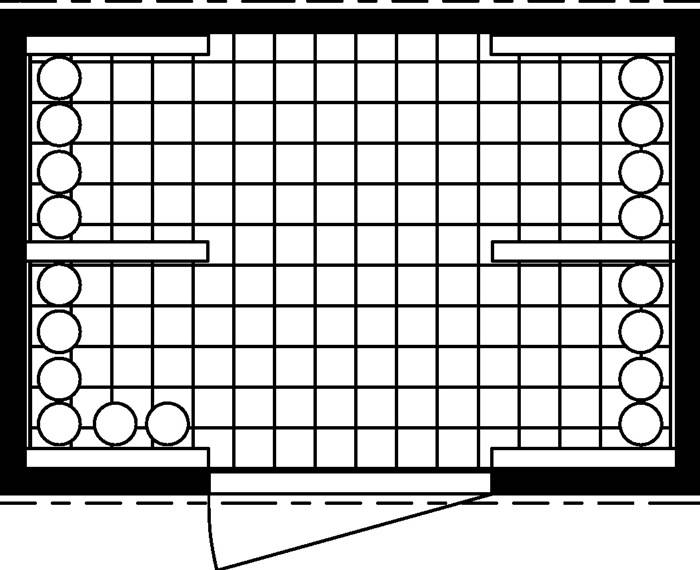 Gasflaschenlager B3050xT2170xH2250mm verzinkt,mont.m.Bodenrahmen Flügeltor SÄBU