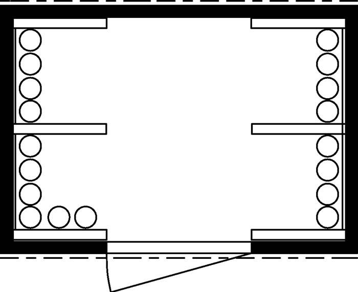 Gasflaschenlager B3050xT2170xH2250mm verzinkt,mont.m.Bodenrahmen Flügeltor SÄBU