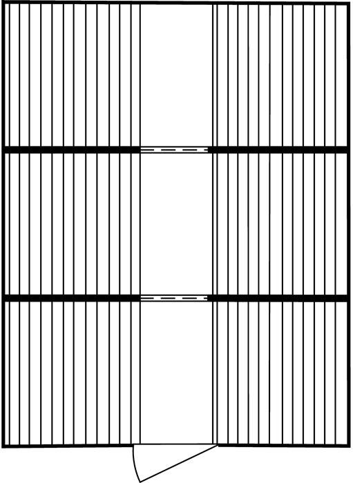 Lagercontainer-Kombination B5080xT6520xH2300mm zerlegt gem.GHS 1-4 Vol.3 x 1480l