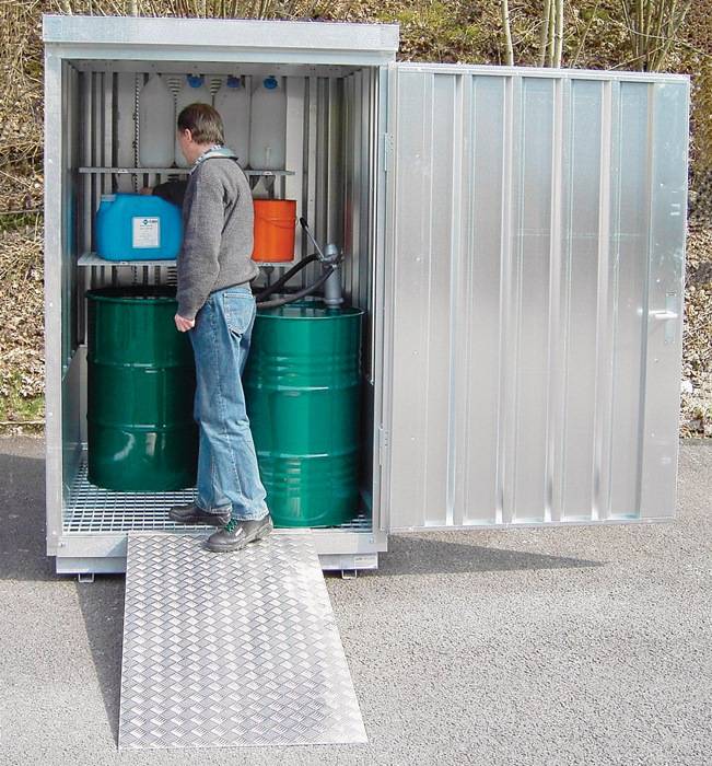 Lagercontainer-Kombination B5080xT4340xH2300mm zerlegt gem.GHS 1-4 Vol.2 x 1480l