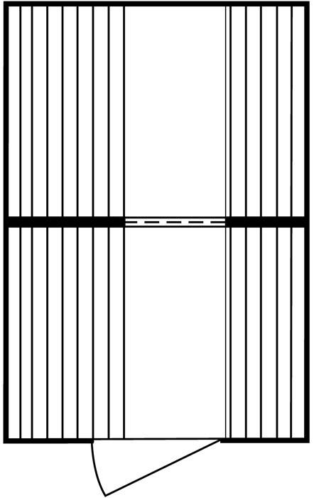 Lagercontainer-Kombination B3050xT4340xH2300mm zerlegt gem.GHS 1-4 Vol.2 x 1030l