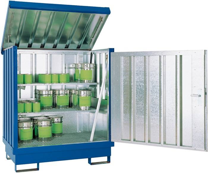 Lagercontainer B1420xT1080xH1685mm mont.gem.H-Sätzen verz.Vol.214l