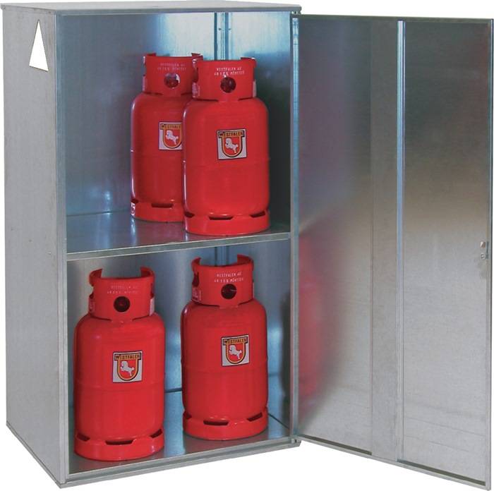 Gasflaschendepot B840xT690xH1475mm verz.geschl.BAUER
