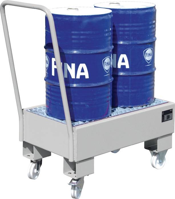 Auffangwanne 61l L800xB500xH415mm Stahlbl.m.Gitterrost silber BAUER