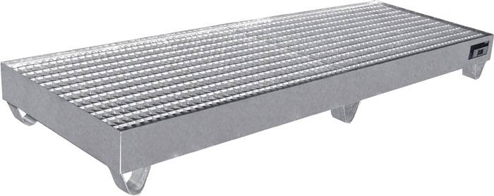 Auffangwanne 241l L2400xB800xH250mm VA o.Gitterrost BAUER