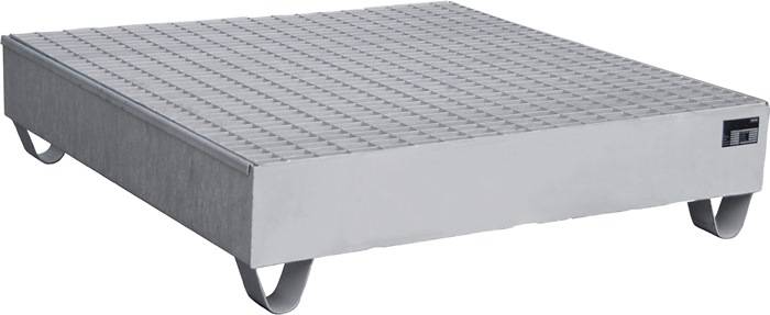 Auffangwanne 230l L1200xB1200xH285mm VA o.Gitterrost BAUER