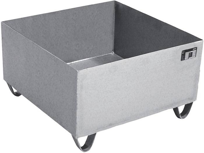 Auffangwanne 210l L800xB800xH465mm VA o.Gitterrost BAUER