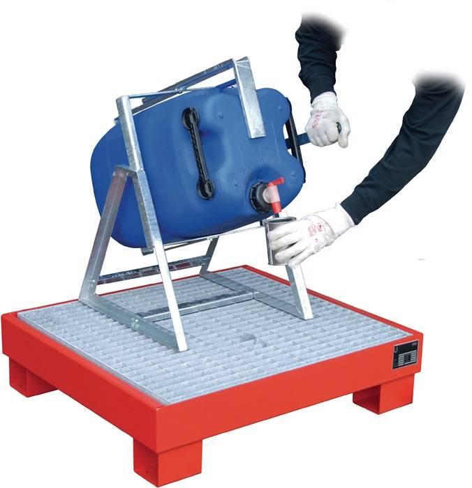 Abfüllbock f.Kanister 50/60l Stahlbl.BAUER