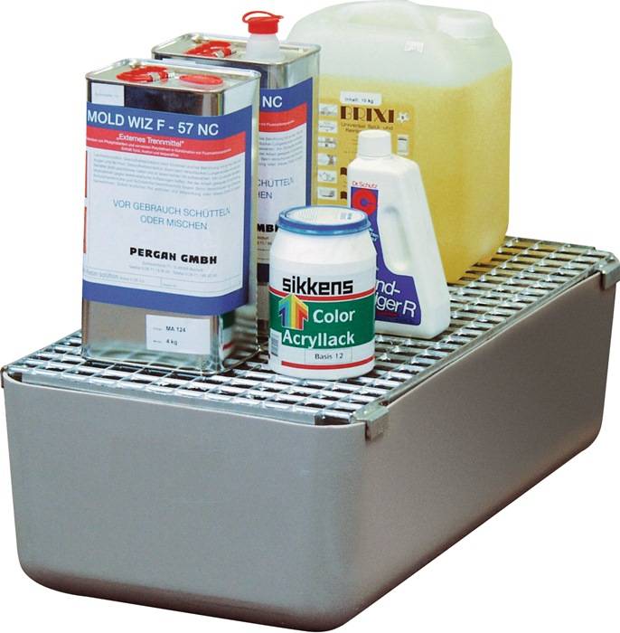 Auffangwanne 65l L820xB420xH240mm m.Gitterrost