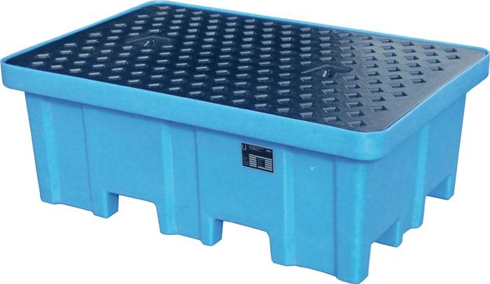 Auffangwanne 220l L1225xB820xH450mm PE m.PE-Gitterrost