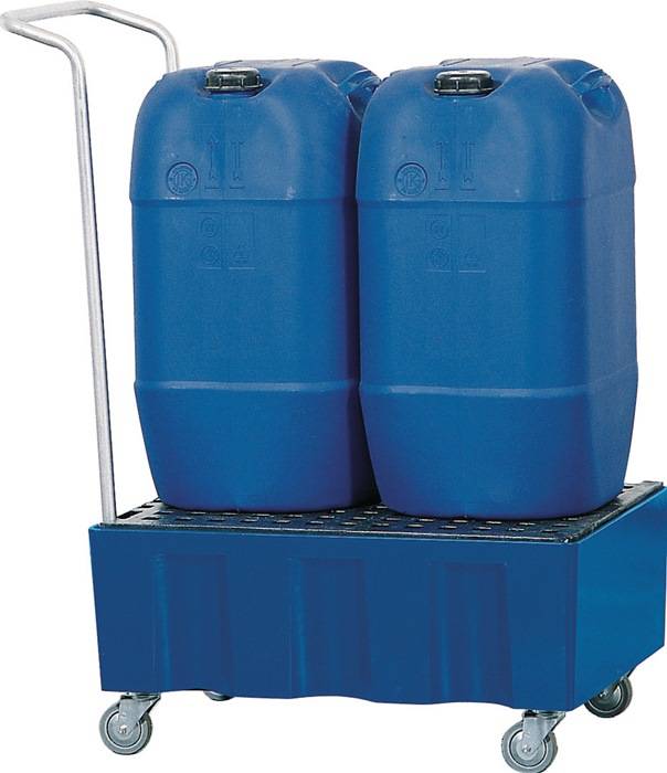 Auffangwanne 60l L725xB525xH330mm PE m.GFK-Gitterrost