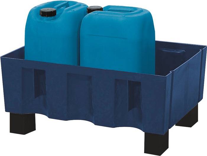 Auffangwanne 60l L725xB525xH320mm PE o.Gitterrost