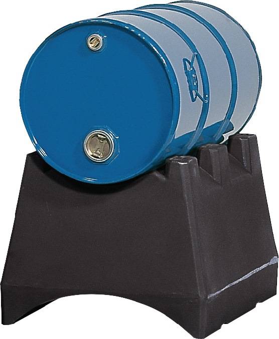 Fassbock L620xB475xH390mm schwarzPE Fassanzahl 1 x 60/200l