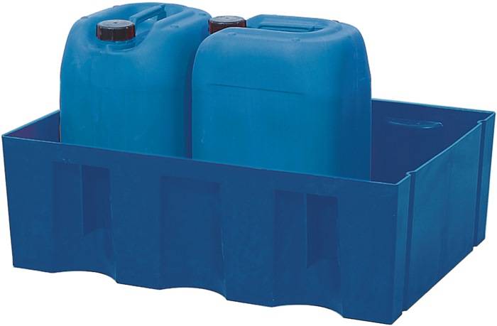 Auffangwanne 60l L725xB525xH235mm PE o.Gitterrost